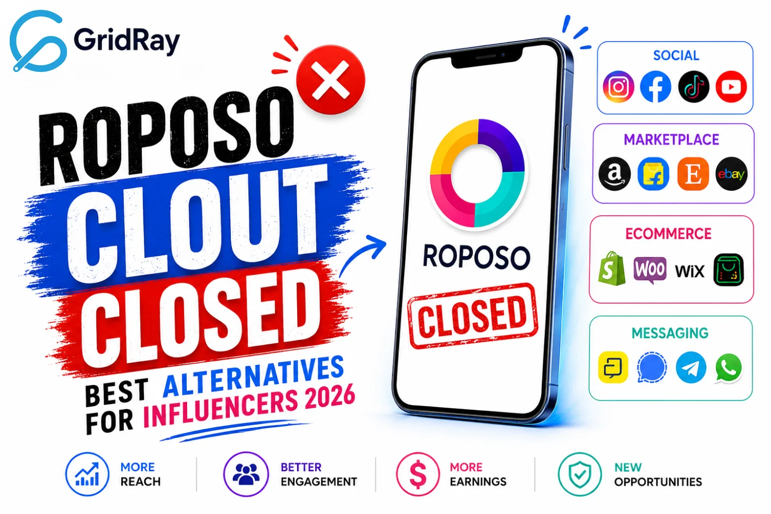 Roposo Clout Closed: Best Alternatives for Influencers 2026